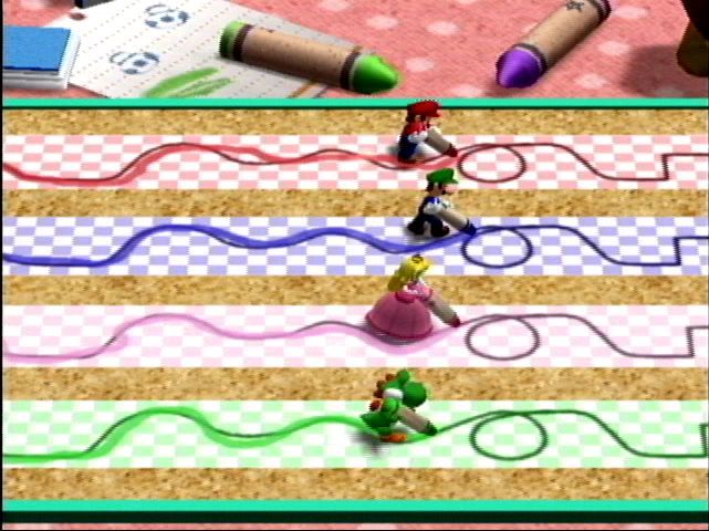 Mario Party 4 Screenshot (Nintendo Gamers Summit 2002 Press Kit): drawn
