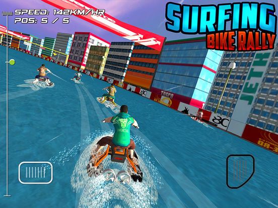 Surfing Bike Rally Screenshot (iTunes Store)