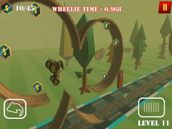 Tractor Wheelie Stunts Screenshot (iTunes Store)
