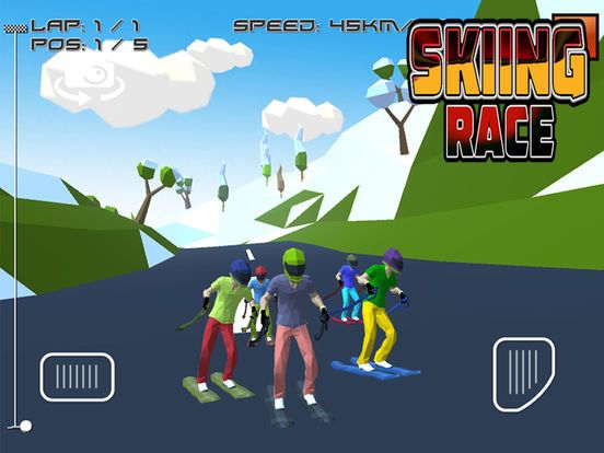 Skiing Race Screenshot (iTunes Store)