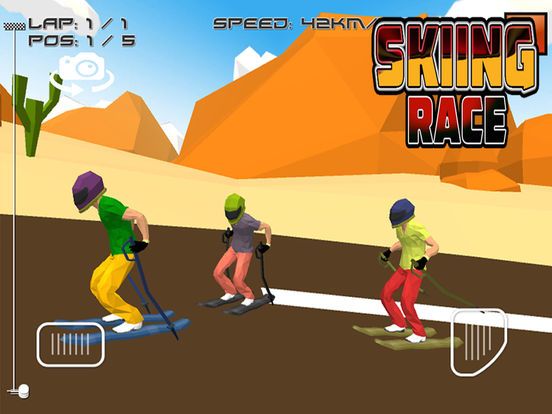 Skiing Race Screenshot (iTunes Store)