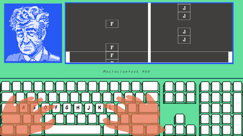 David Lynch Teaches Typing Screenshot (itch.io)