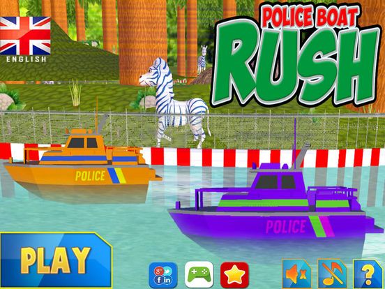 Police Boat Rush Screenshot (iTunes Store)