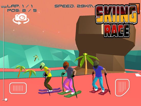 Skiing Race Screenshot (iTunes Store)