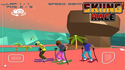 Skiing Race Screenshot (iTunes Store)