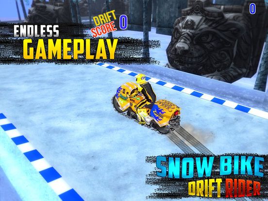 Snow Bike Drift Rider Screenshot (iTunes Store)