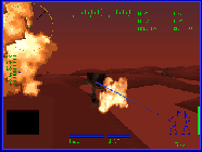 NetMech Screenshot (Activision website, 1996): Head-to-Head Via Modem Go up against a friend or enemy in an intense carbon-based, two-player battle via modem!