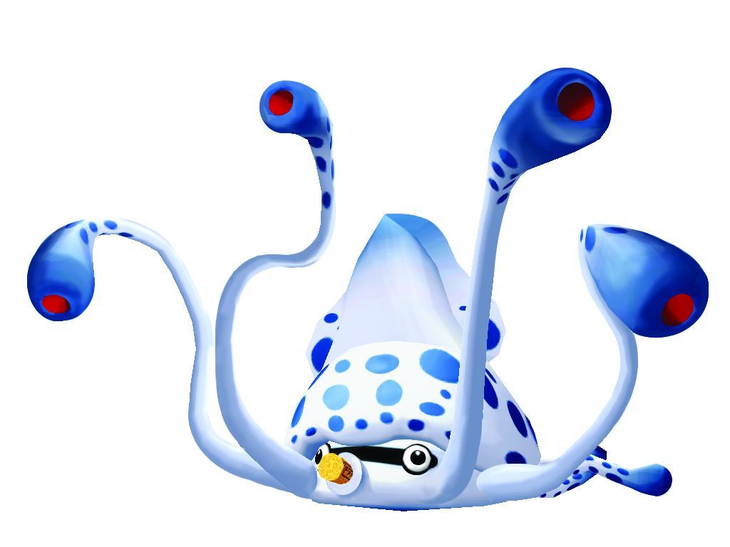 Super Mario Sunshine Concept Art (Nintendo Gamers Summit 2002 Press Kit): octopus