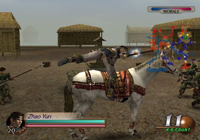 Dynasty Warriors 3 Screenshot (Screenshots): Zhao Yun mounting his signature white steed