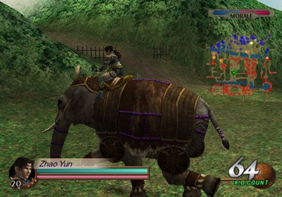 Dynasty Warriors 3 Screenshot (Screenshots): Elephants are exclusive to "The Nanman Campaign" stage