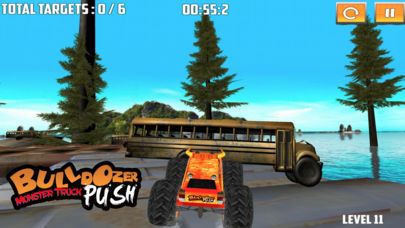 Bulldozer Monster Truck Push Screenshot (iTunes Store)