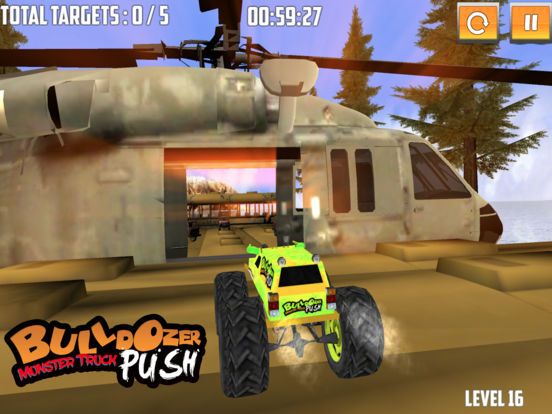 Bulldozer Monster Truck Push Screenshot (iTunes Store)