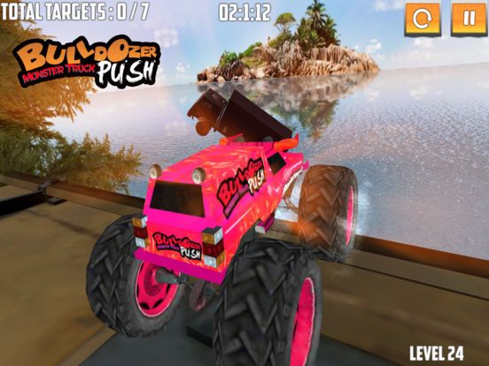 Bulldozer Monster Truck Push Screenshot (iTunes Store)