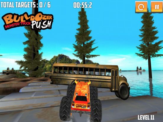 Bulldozer Monster Truck Push Screenshot (iTunes Store)