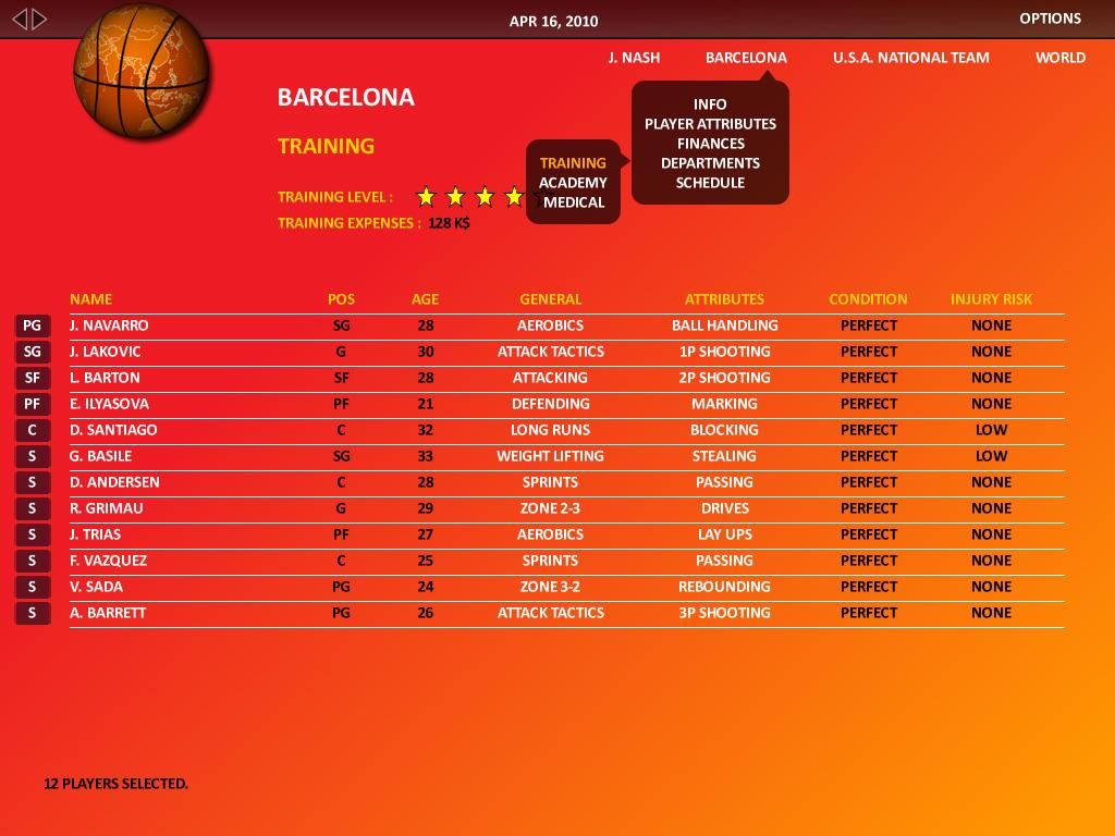 World Basketball Manager 2010 Screenshot (Steam)