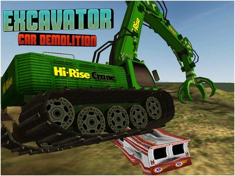 Excavator Car Demolition Screenshot (iTunes Store)