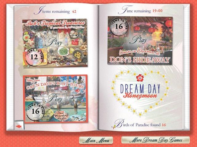 Dream Day Honeymoon Screenshot (Big Fish Games Product page): screen2