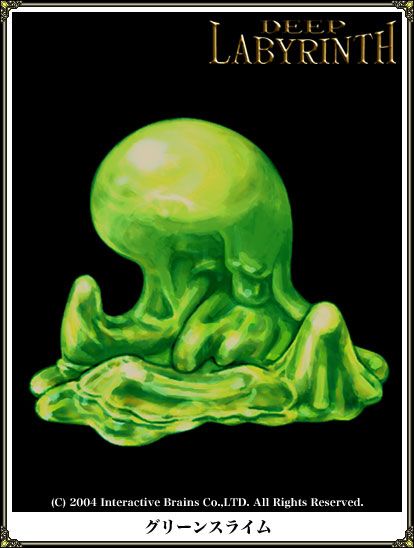 Deep Labyrinth Concept Art (Atlus E3 2006 Press Kit): Green Slime