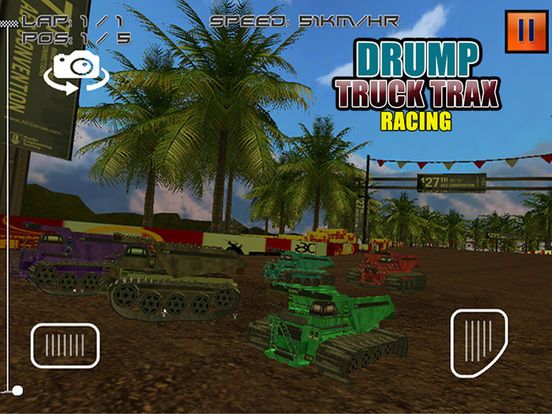 Dump Truck Trax Racing Screenshot (iTunes Store)