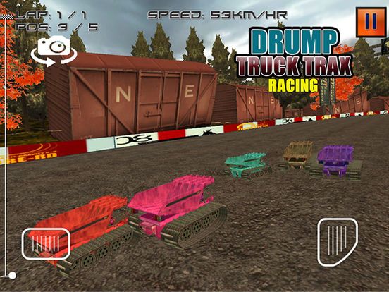 Dump Truck Trax Racing Screenshot (iTunes Store)