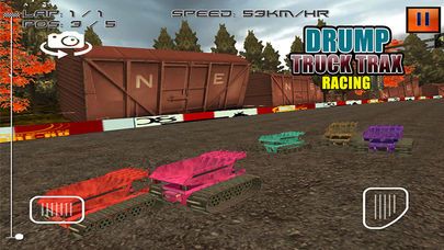 Dump Truck Trax Racing Screenshot (iTunes Store)