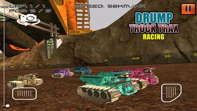 Dump Truck Trax Racing Screenshot (iTunes Store)