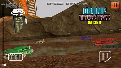 Dump Truck Trax Racing Screenshot (iTunes Store)