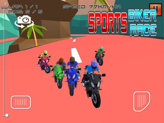 Sports Biker Race Screenshot (iTunes Store)