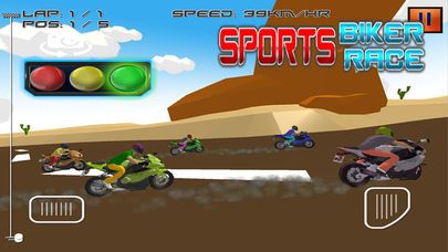 Sports Biker Race Screenshot (iTunes Store)