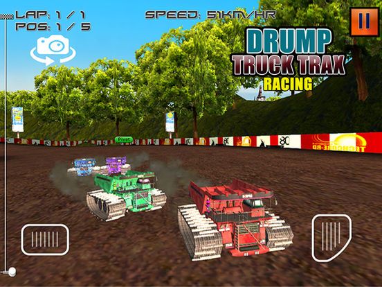 Dump Truck Trax Racing Screenshot (iTunes Store)