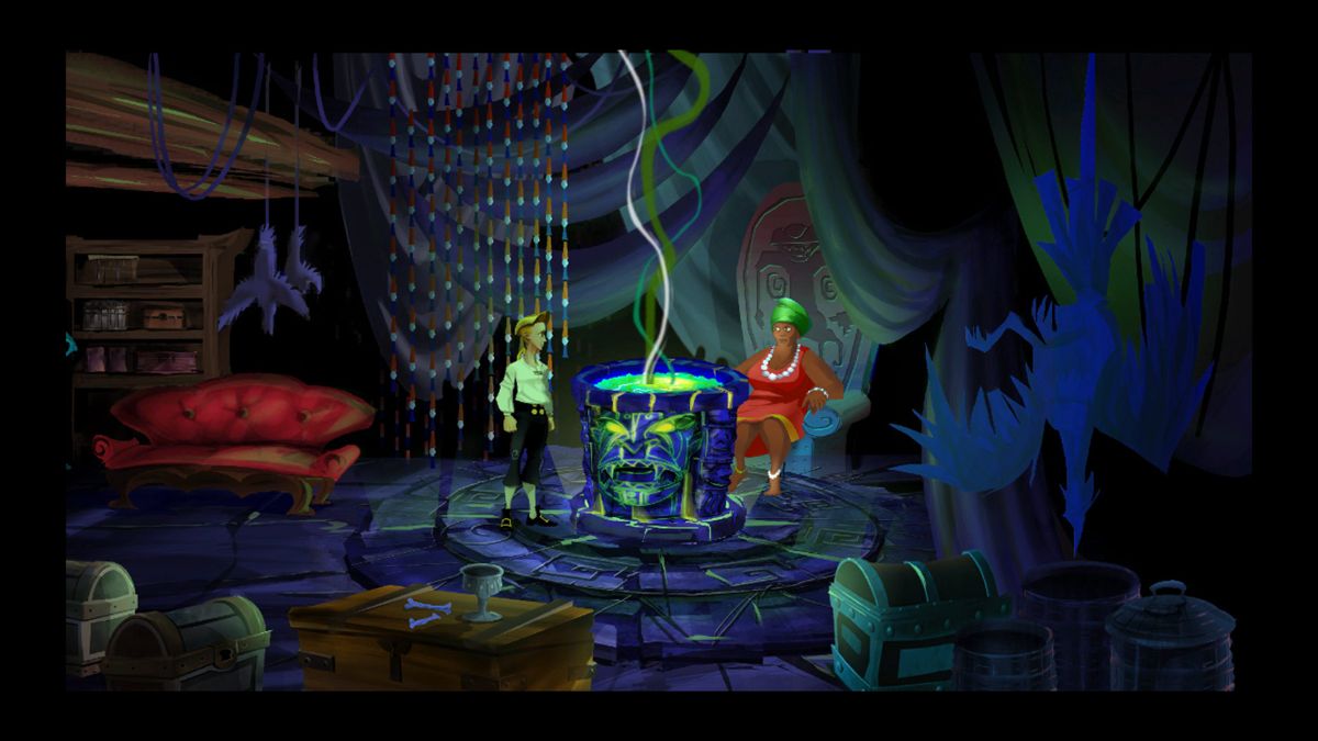 The Secret of Monkey Island: Special Edition Screenshot (Steam store page): Guybrush and Voodoo Lady
