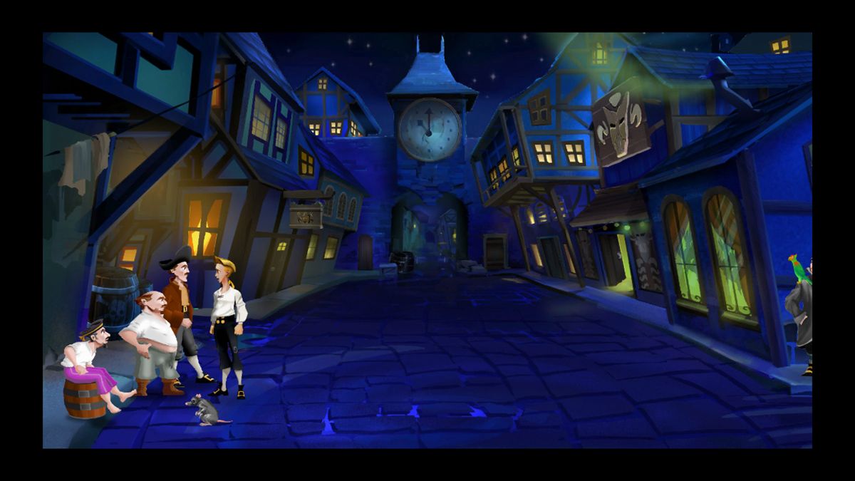 The Secret of Monkey Island: Special Edition Screenshot (Steam store page): Speaking with residents of Mêlée Island