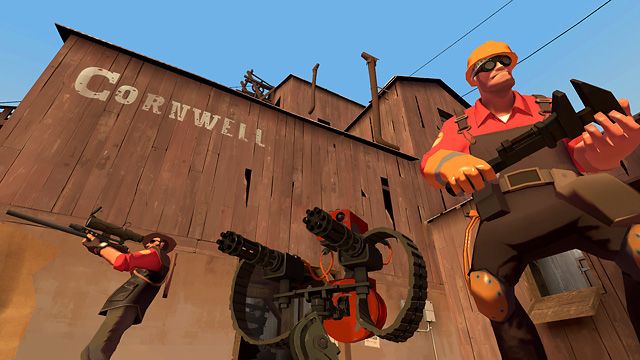 Team Fortress 2 Screenshot (Steam store page): Engineer and Sniper