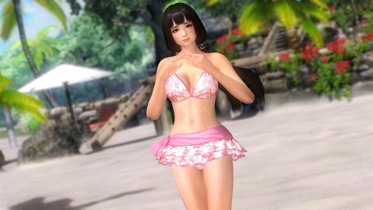 Dead or Alive 5: Last Round - Gust Mashup Swimwear: Naotora Ii & Rorona  official promotional image - MobyGames