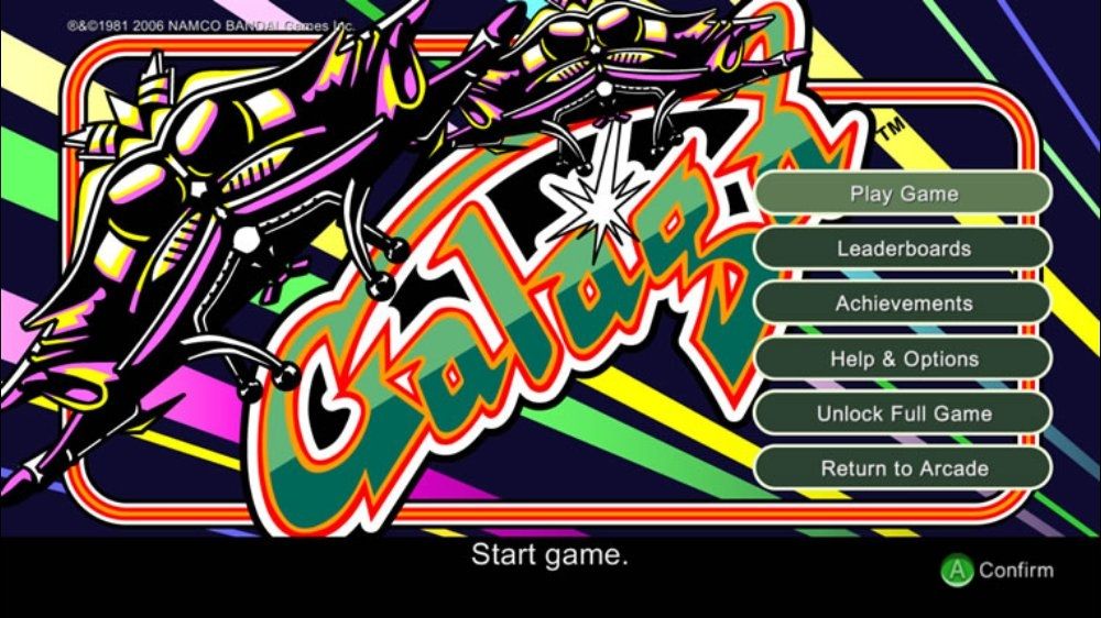 Galaga Screenshot (Xbox.com)