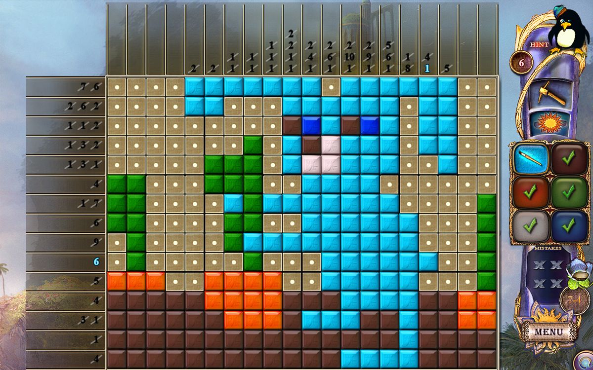 Fantasy Mosaics 24: Deserted Island Screenshot (Steam)