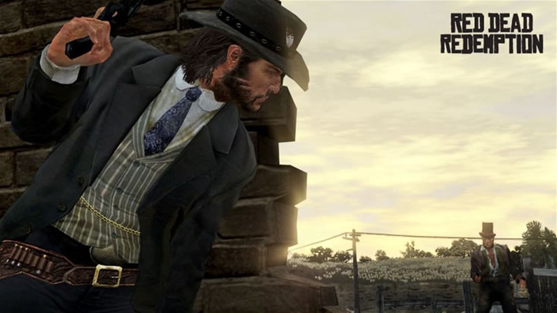 Red Dead Redemption Screenshot (Xbox.com product page): Taking cover