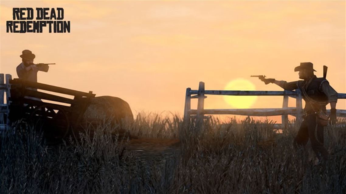 Red Dead Redemption Screenshot (Xbox.com product page): Sunset showdown