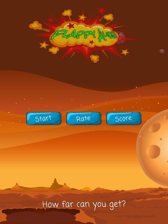 Flappy Alien Screenshot (iTunes Store)