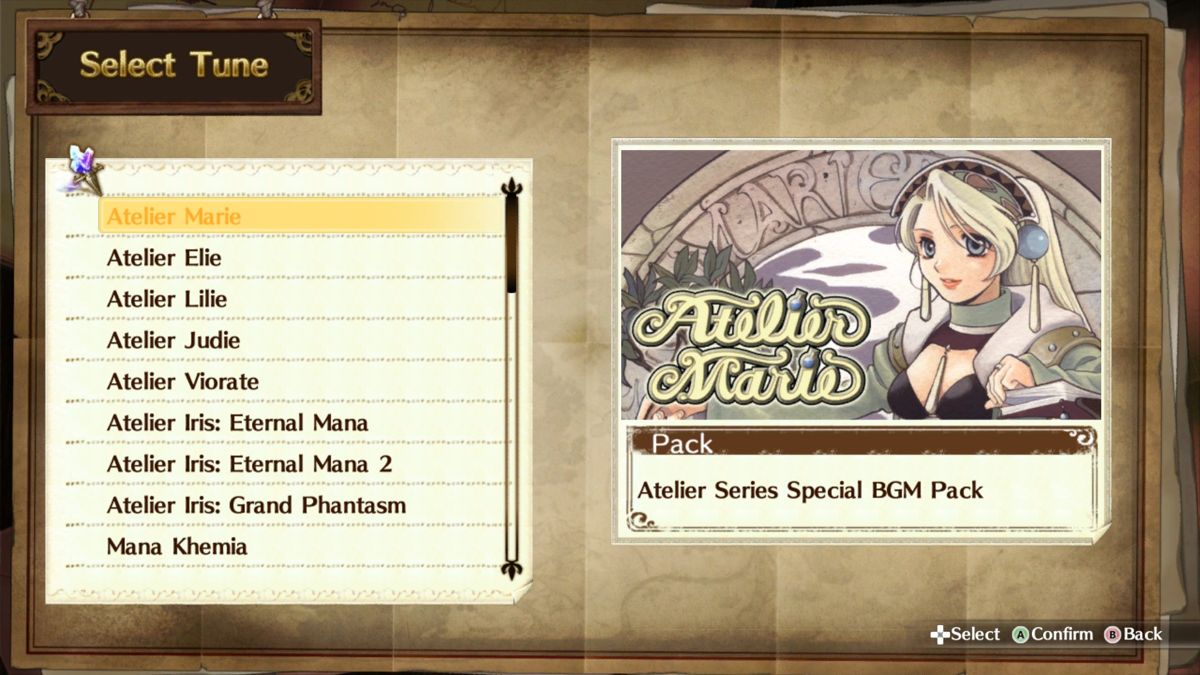 Atelier Firis: The Alchemist and the Mysterious Journey - Special BGM Pack Screenshot (Steam)
