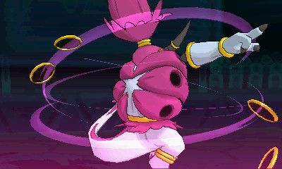 Pokémon Omega Ruby Screenshot (Get Hoopa for Your Game!): It releases its arms and rings, sending them flying at the target.