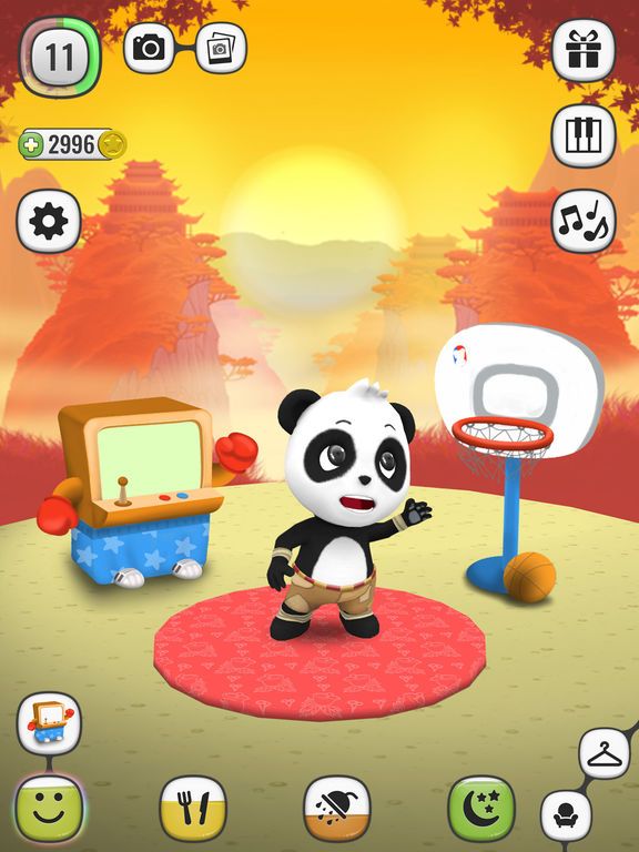 My Talking Panda: Virtual Pet Screenshot (iTunes Store)