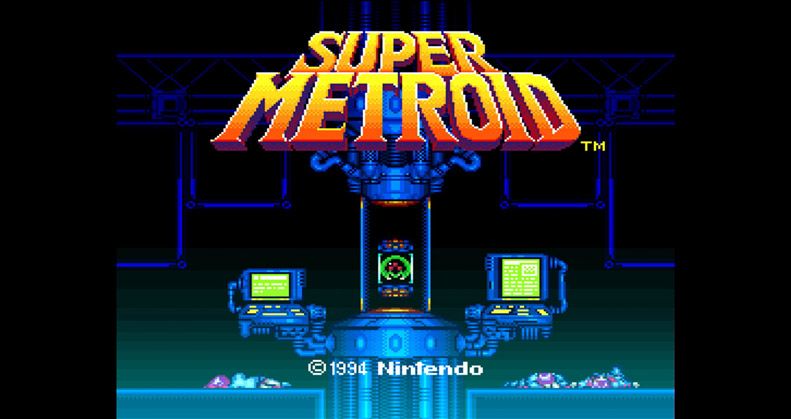 Super Metroid Screenshot (Nintendo.com, 2016): Title screen