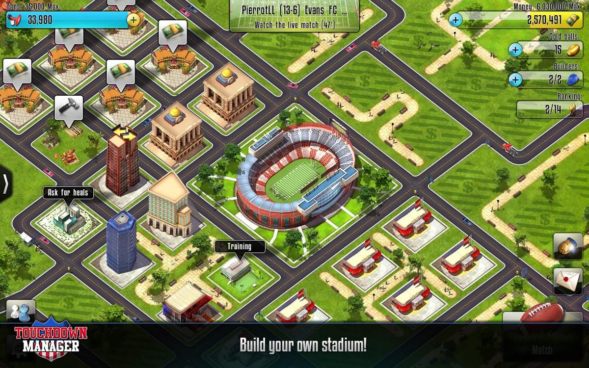 Touchdown Manager Screenshot (Google Play)