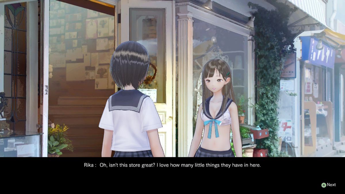 Blue Reflection: Sailor Swimsuits Set E (Rin, Kaori, Rika) Screenshot (Steam)