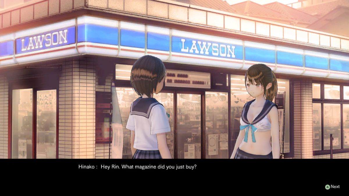 Blue Reflection: Sailor Swimsuits Set E (Rin, Kaori, Rika) Screenshot (Steam)