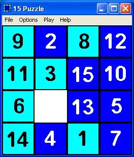 15 Puzzle Screenshot (15 Puzzle (Version 4)): 15 Puzzle