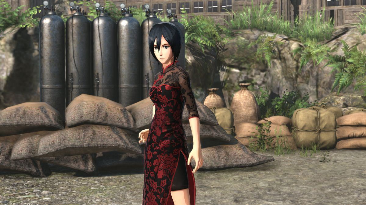 Attack on Titan 2: Mikasa Costume - Chinese Dress Outfit official  promotional image - MobyGames