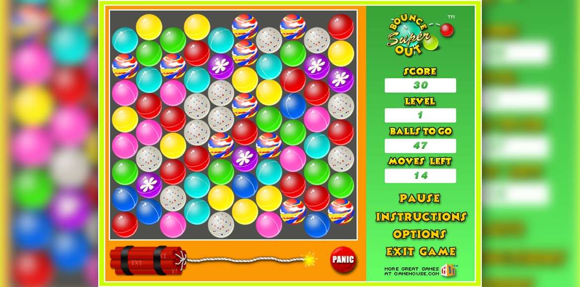 Super Bounce Out! Screenshot (Gamehouse website (2018)): super-bounce-out_screenshot_2