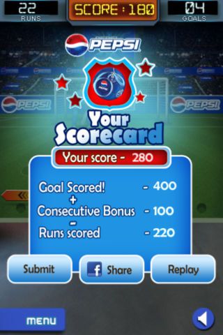 Pepsi: The Sokket Goal Screenshot (iTunes Store)